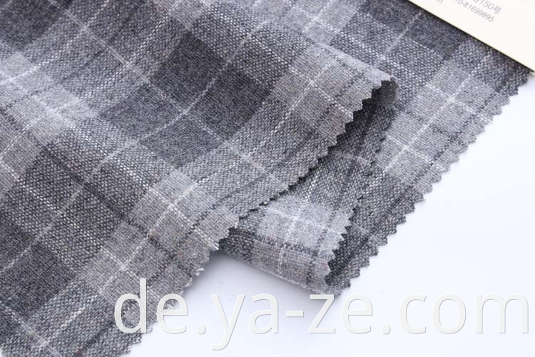 Heißer Verkauf billig maßgeschneidert gewebter Wollwolle Check Tweed Plaid Hersteller Stoff für Mantelanzug Blazer Wollanzug Hersteller Stoff für Frauen Stoff